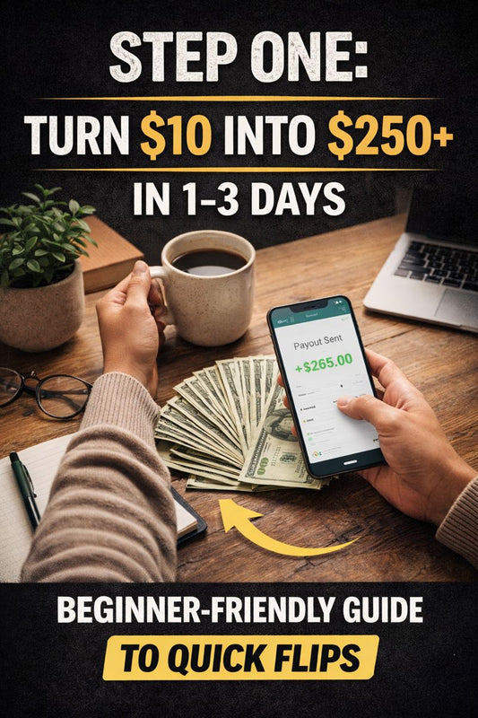 Step One: Turn $10 Into $250+ in 1–3 Days